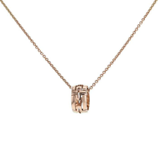 [LORA]PARENTESI NECKLACE PINK GOLD