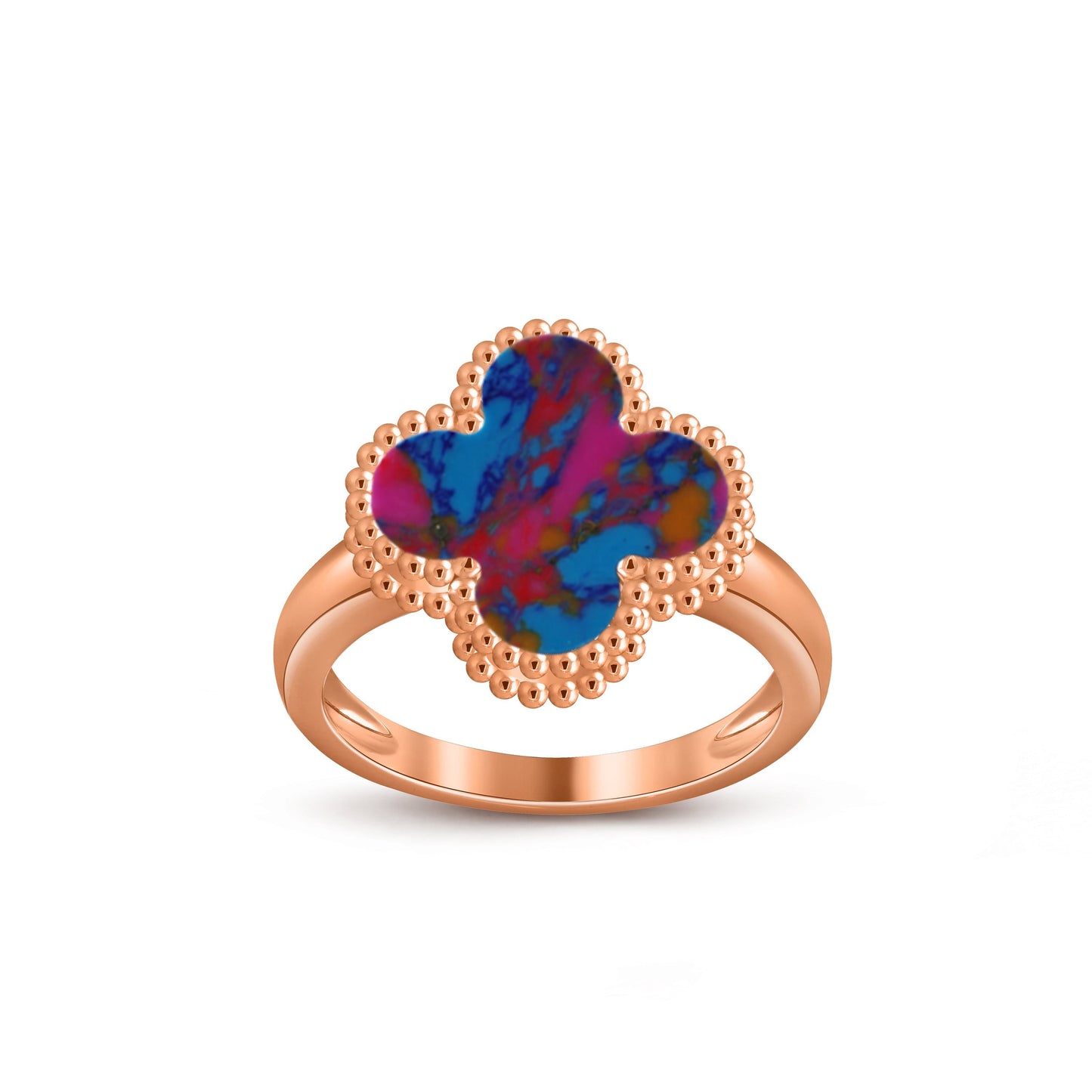 [Lora]CLOVER RING ROSE GOLD COLLECTION
