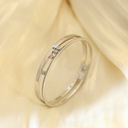 [LORA] Move Romane Diamond Bangle Bracelet