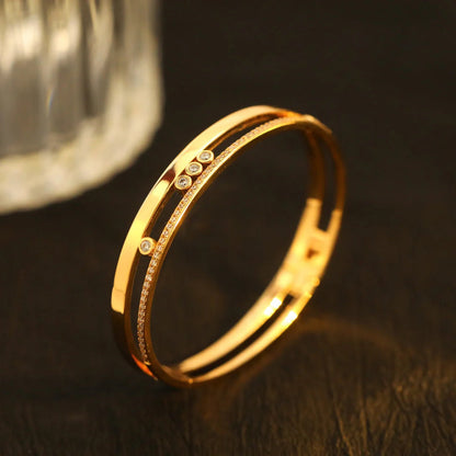 [LORA] Move Romane Diamond Bangle Bracelet