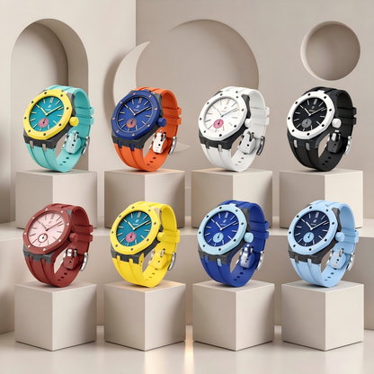 Royal Oak Pop Exclusive Carbon‑fiber Case & Silicone Strap
