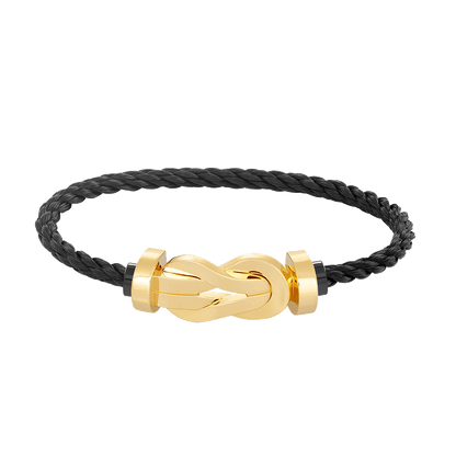 [LORA]CHANCE LARGE 8 FIGURE BUCKLE NO DIAMOND BRACELET GOLD