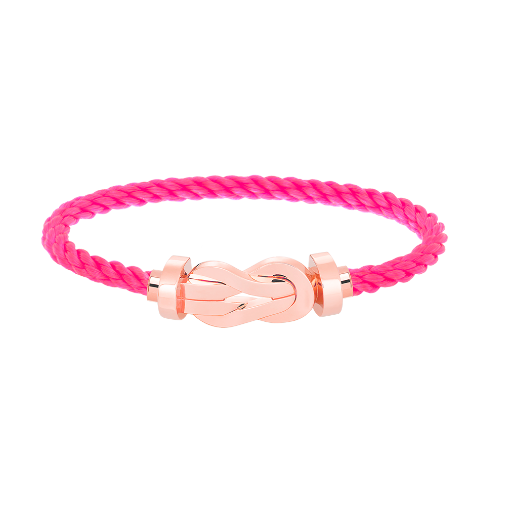 [LORA]CHANCE LARGE 8 FIGURE BUCKLE NO DIAMOND BRACELET ROSE GOLD