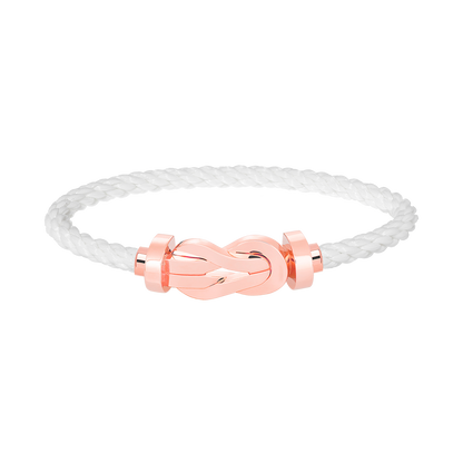 [LORA]CHANCE LARGE 8 FIGURE BUCKLE NO DIAMOND BRACELET ROSE GOLD