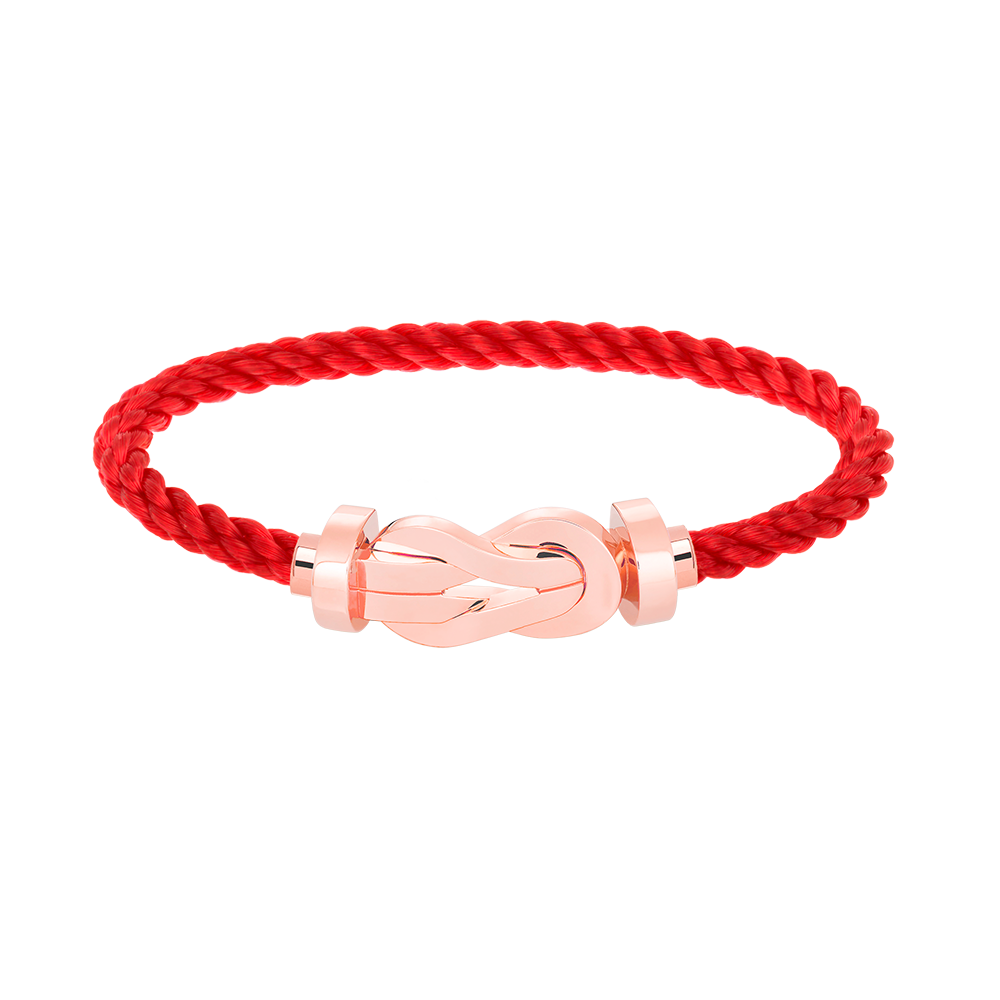 [LORA]CHANCE LARGE 8 FIGURE BUCKLE NO DIAMOND BRACELET ROSE GOLD