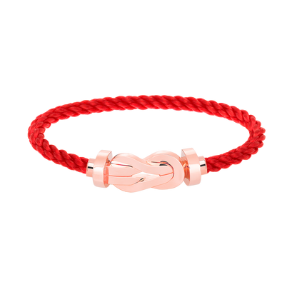 [LORA]CHANCE LARGE 8 FIGURE BUCKLE NO DIAMOND BRACELET ROSE GOLD