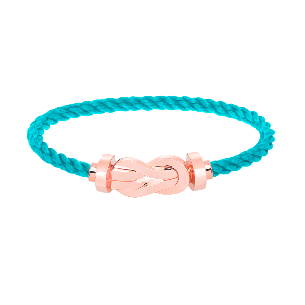 [LORA]CHANCE LARGE 8 FIGURE BUCKLE NO DIAMOND BRACELET ROSE GOLD