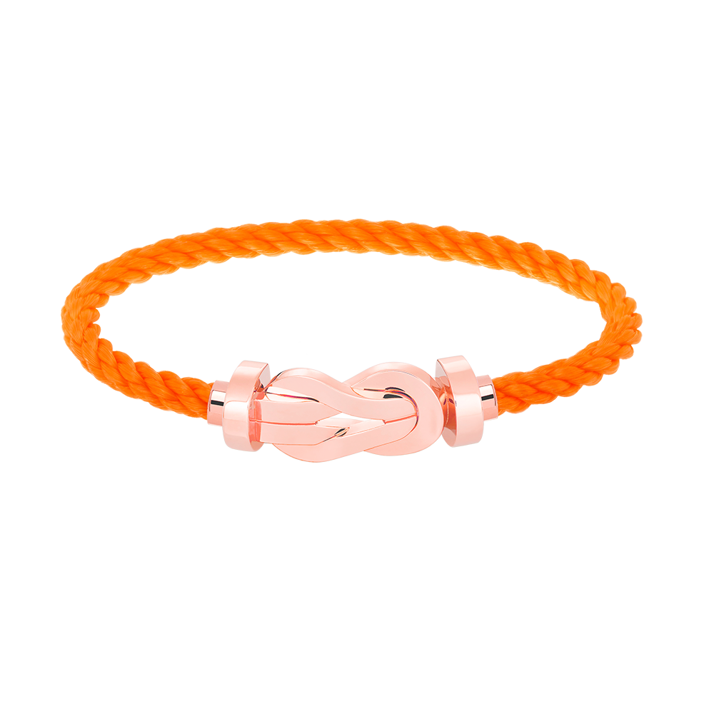 [LORA]CHANCE LARGE 8 FIGURE BUCKLE NO DIAMOND BRACELET ROSE GOLD