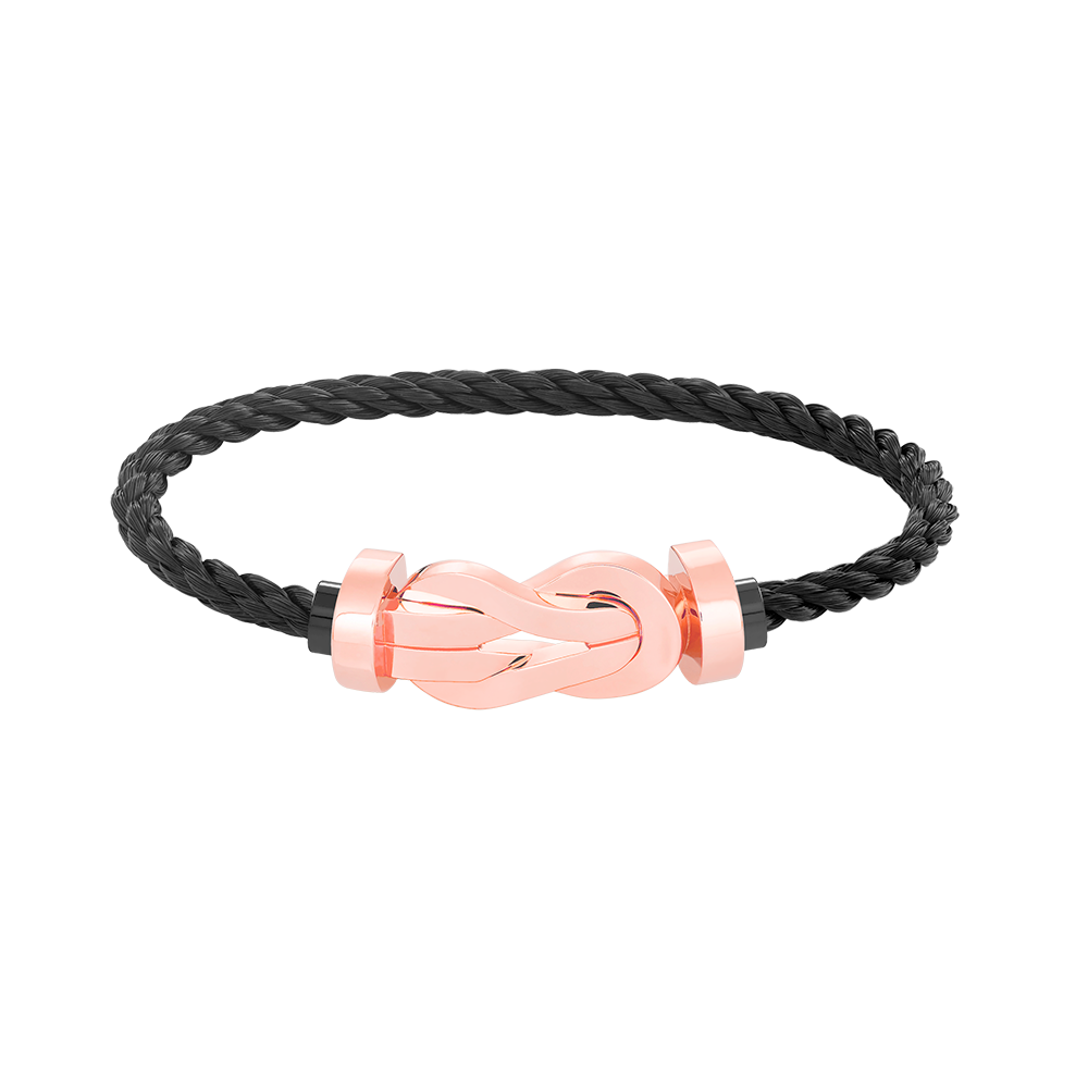 [LORA]CHANCE LARGE 8 FIGURE BUCKLE NO DIAMOND BRACELET ROSE GOLD