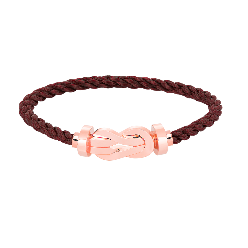 [LORA]CHANCE LARGE 8 FIGURE BUCKLE NO DIAMOND BRACELET ROSE GOLD