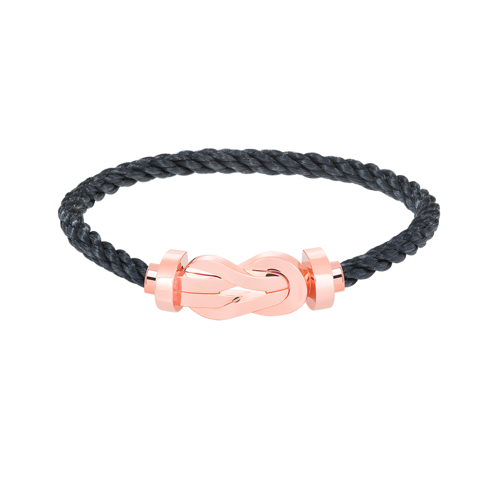 [LORA]CHANCE LARGE 8 FIGURE BUCKLE NO DIAMOND BRACELET ROSE GOLD