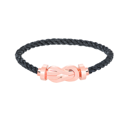 [LORA]CHANCE LARGE 8 FIGURE BUCKLE NO DIAMOND BRACELET ROSE GOLD