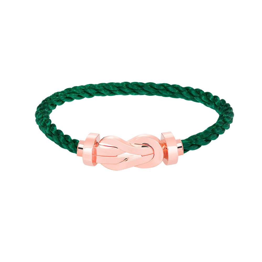 [LORA]CHANCE LARGE 8 FIGURE BUCKLE NO DIAMOND BRACELET ROSE GOLD