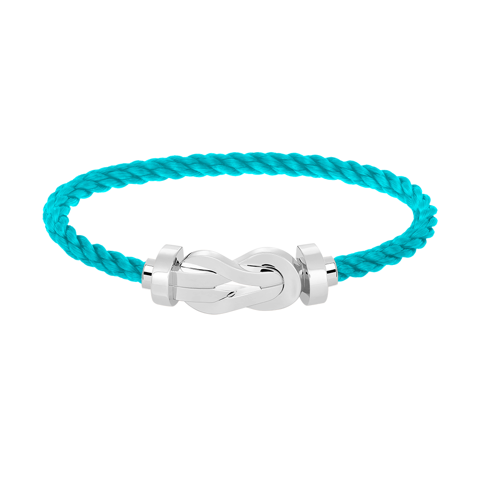 [LORA]CHANCE LARGE 8 FIGURE BUCKLE NO DIAMOND BRACELET SILVER