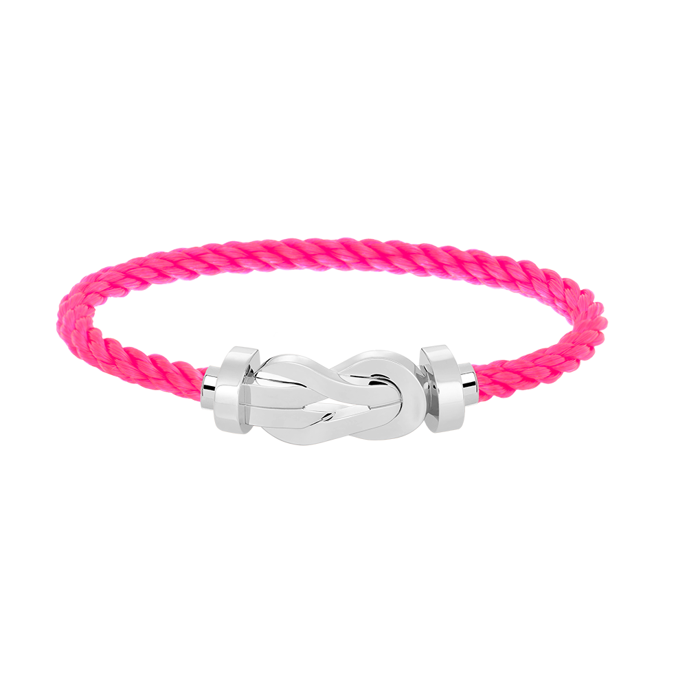 [LORA]CHANCE LARGE 8 FIGURE BUCKLE NO DIAMOND BRACELET SILVER