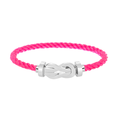 [LORA]CHANCE LARGE 8 FIGURE BUCKLE NO DIAMOND BRACELET SILVER