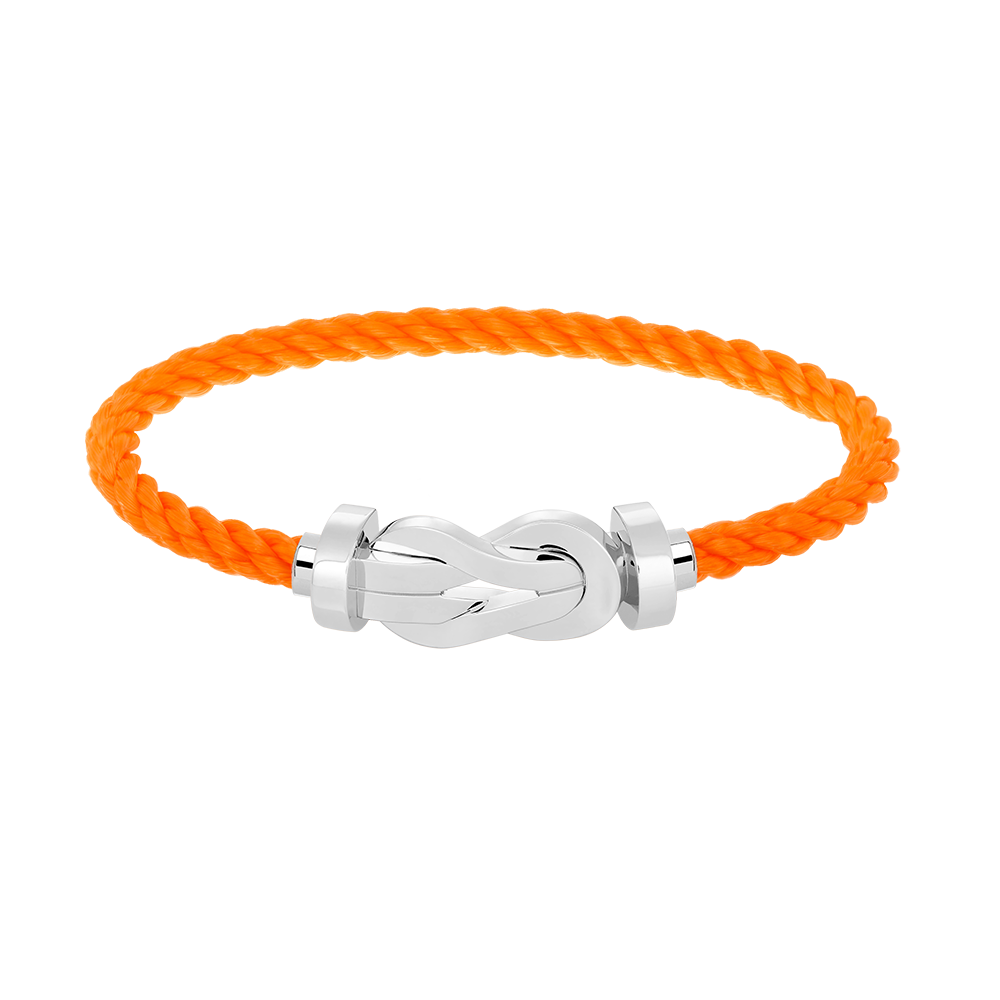 [LORA]CHANCE LARGE 8 FIGURE BUCKLE NO DIAMOND BRACELET SILVER