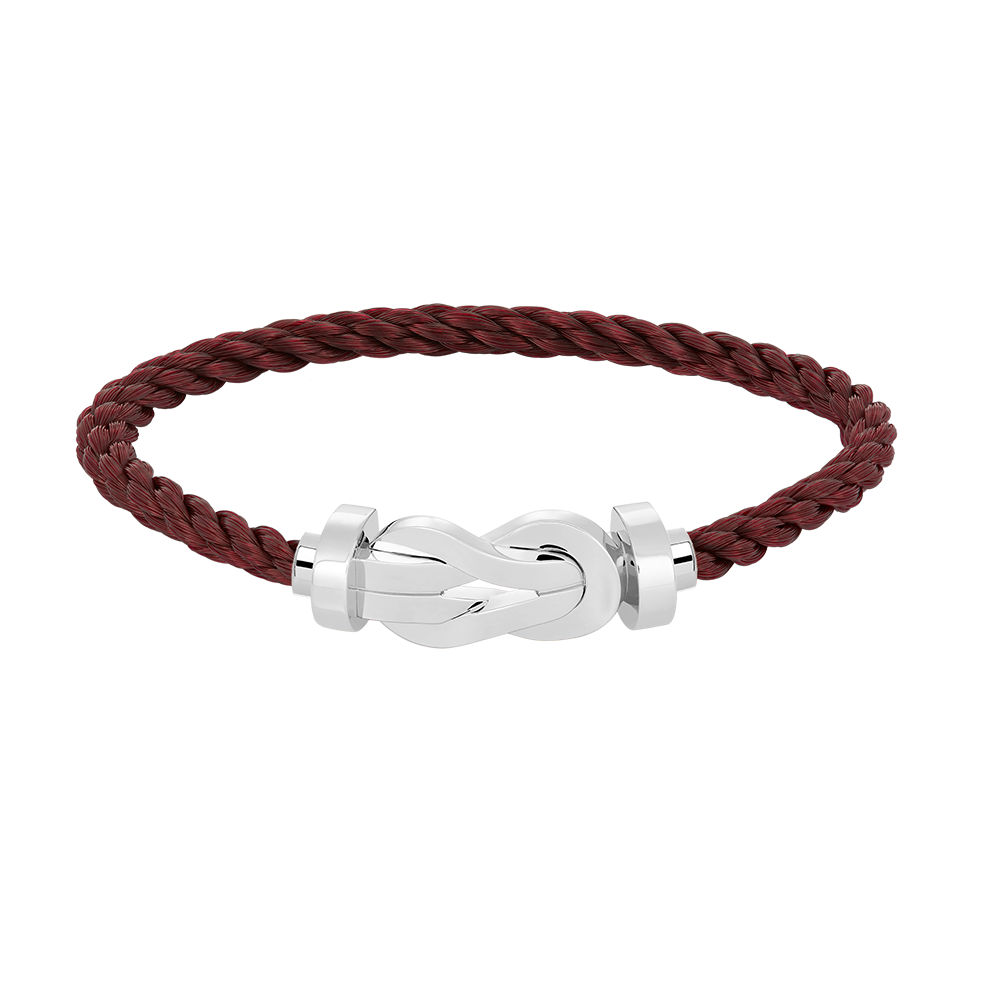 [LORA]CHANCE LARGE 8 FIGURE BUCKLE NO DIAMOND BRACELET SILVER