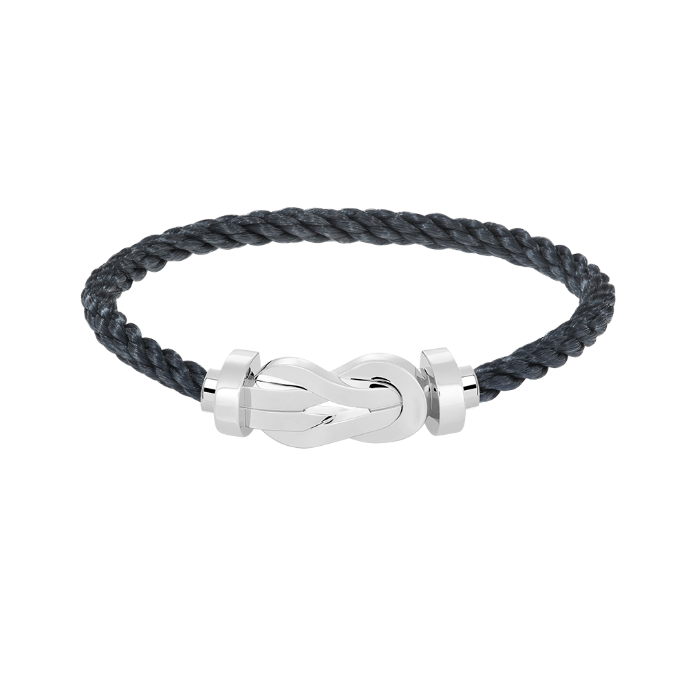[LORA]CHANCE LARGE 8 FIGURE BUCKLE NO DIAMOND BRACELET SILVER