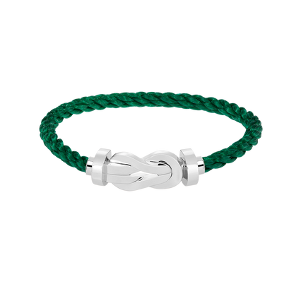 [LORA]CHANCE LARGE 8 FIGURE BUCKLE NO DIAMOND BRACELET SILVER