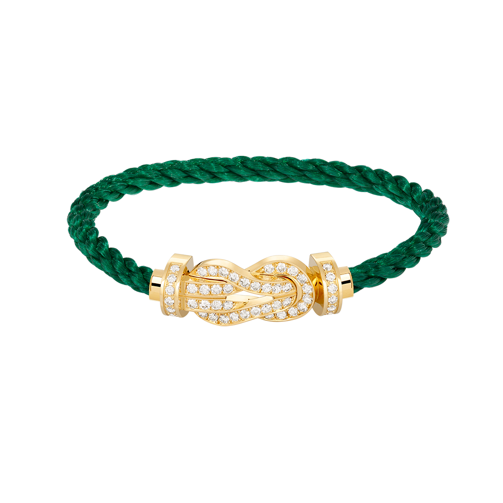 [LORA]CHANCE LARGE 8 FIGURE BUCKLE FULLDIAMOND BRACELET GOLD