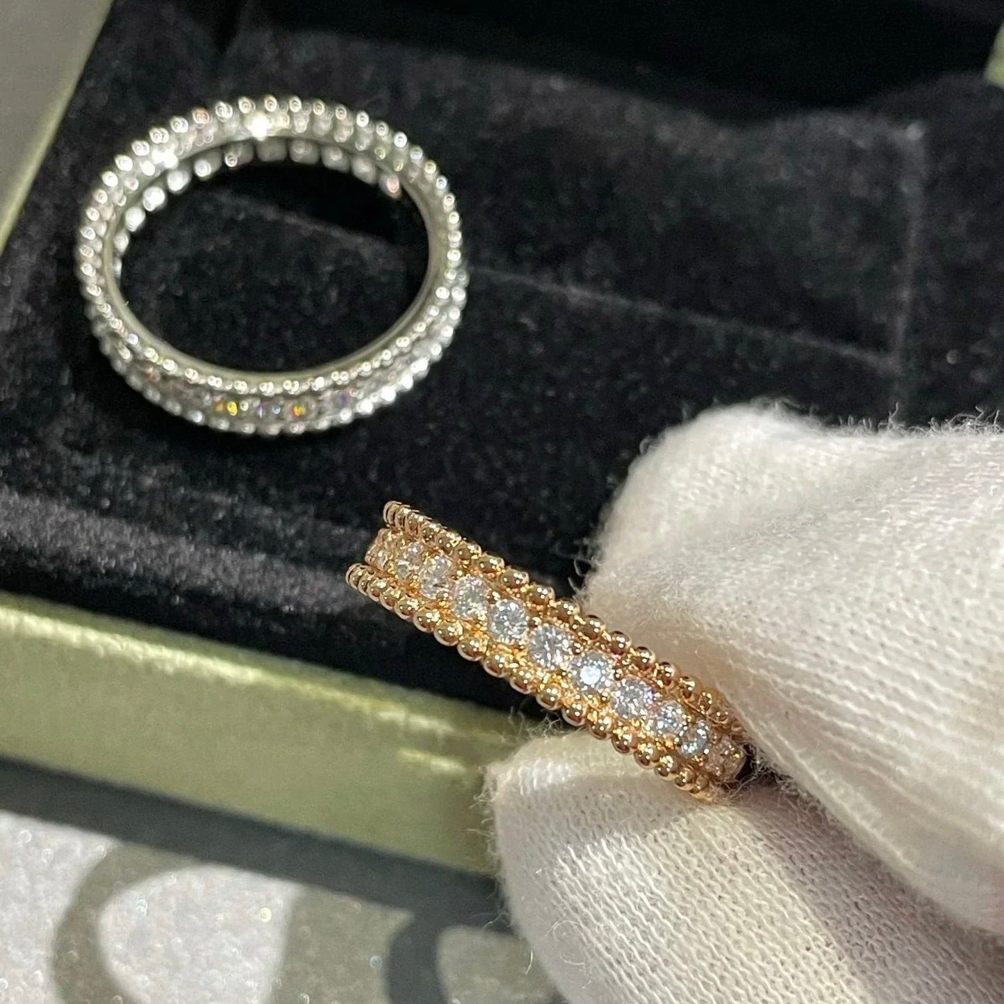 [LORA]PERLEE DIAMOND SILVER RING
