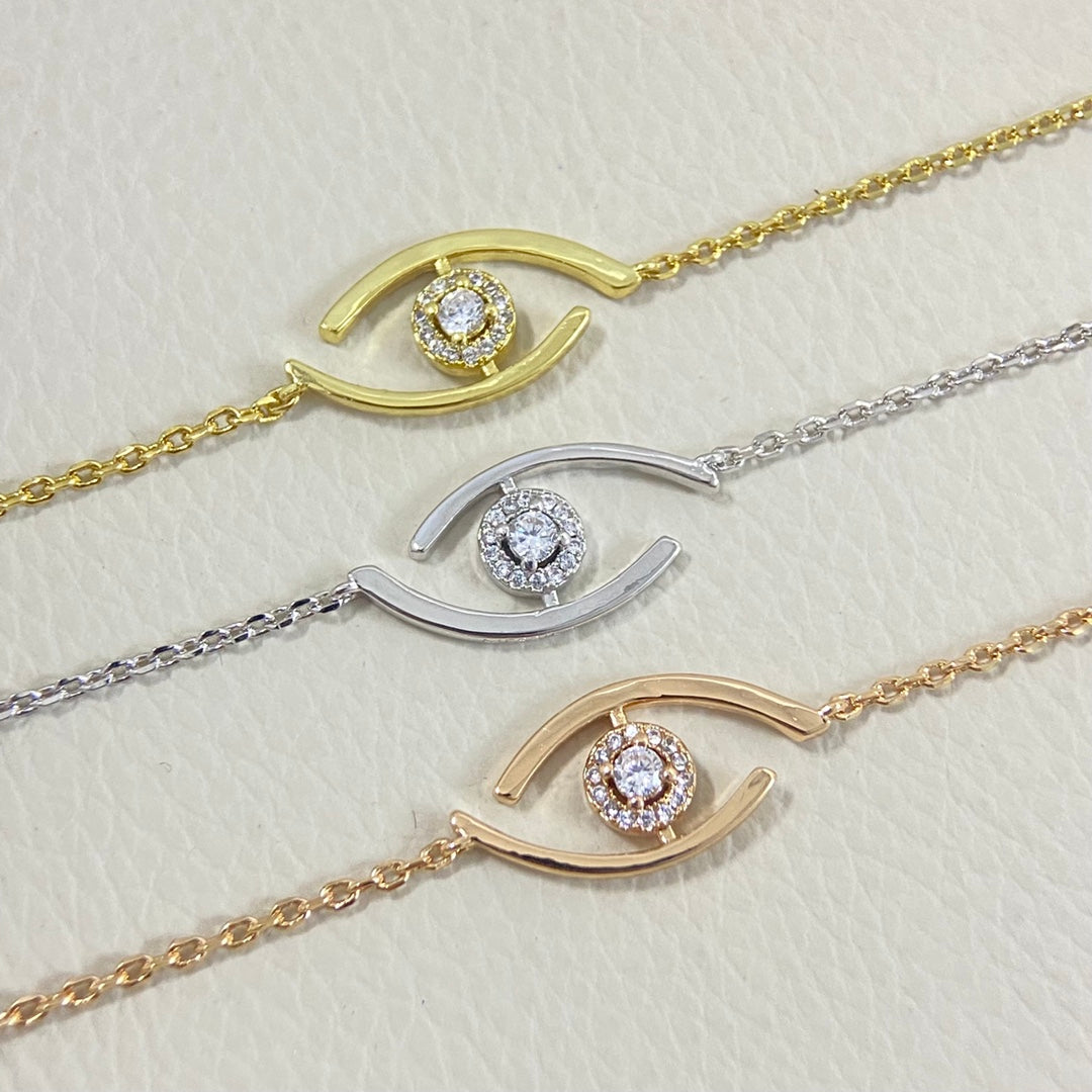 [LORA] Lucky Eye Pave-Set Diamond Bracelet