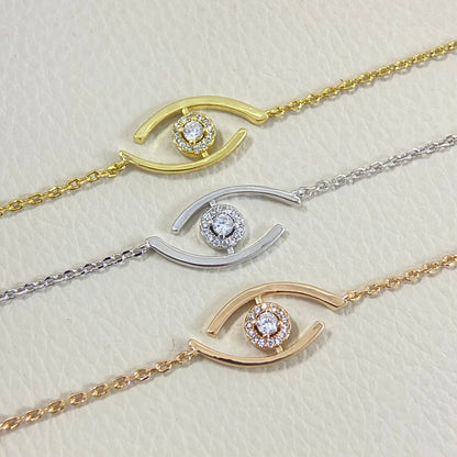 [LORA] Lucky Eye Pave-Set Diamond Bracelet
