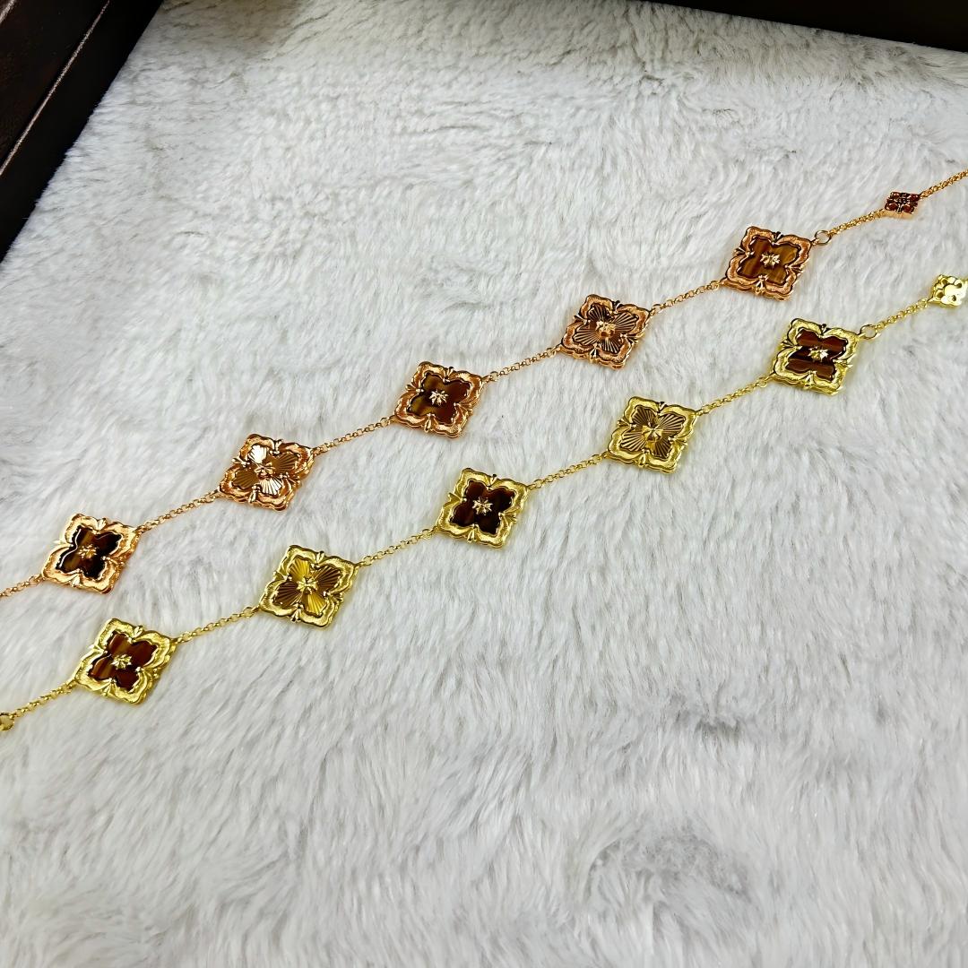 [Lora JEWELRY] OPERA 5 MOTIFS TULLE ENAMEL BRACELET