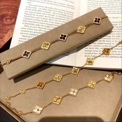 [Lora JEWELRY] OPERA 5 MOTIFS TULLE ENAMEL BRACELET