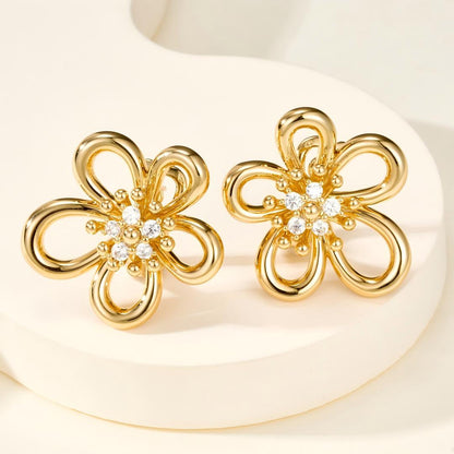 [LORA] FLOWERLACE EARRING 5 DIAMONDS