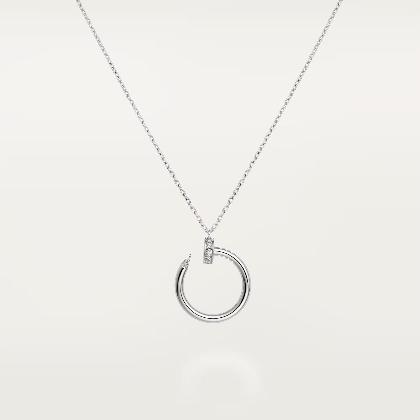 [LORA] JUSTE NECKLACE HALF DIAMOND