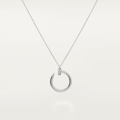 [LORA] JUSTE NECKLACE HALF DIAMOND