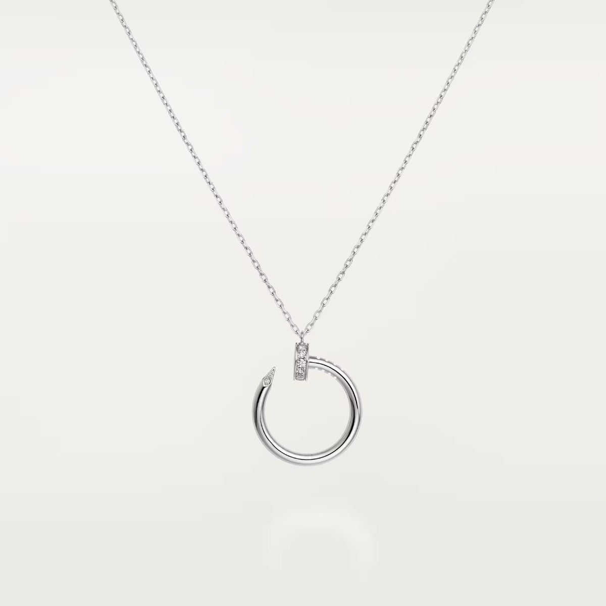 [Lora] JUSTE NECKLACE HALF DIAMOND