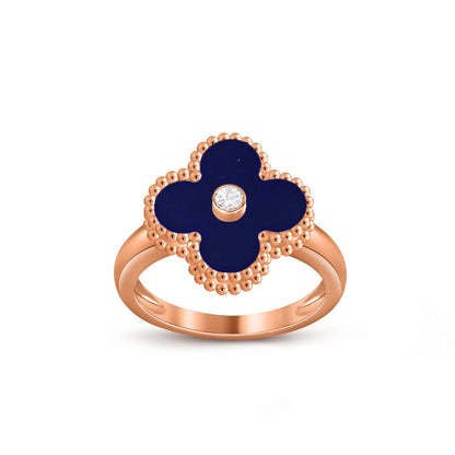 [Lora]CLOVER DIAMOND RING ROSE GOLD COLLECTION