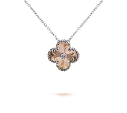 [Lora]CLOVER 15MM NECKLACE SILVER COLLECTION