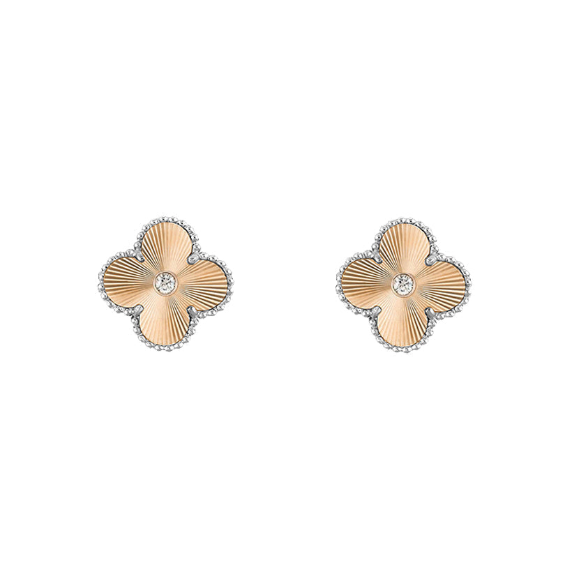 [Lora]CLOVER SILVER 15MM EARRINGS COLLECTION