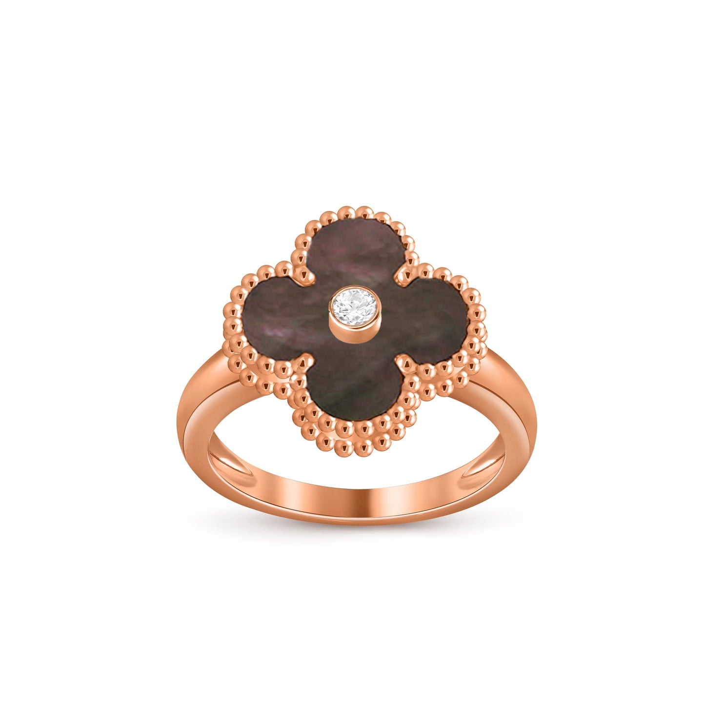 [Lora]CLOVER DIAMOND RING ROSE GOLD COLLECTION