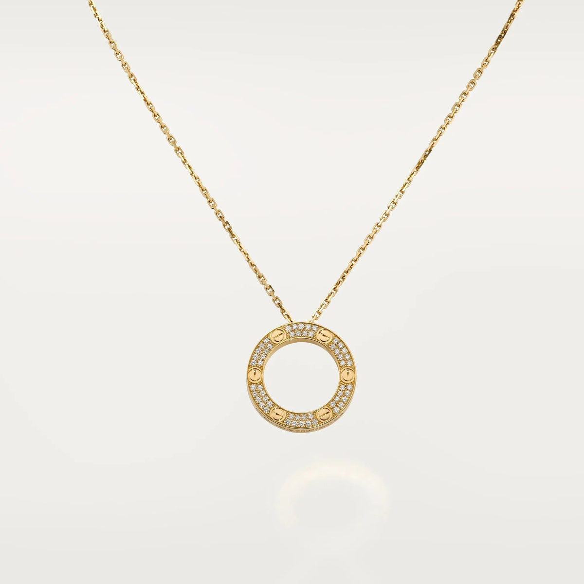 [Lora] LOVE NECKLACE 16MM  FULL DIAMOND