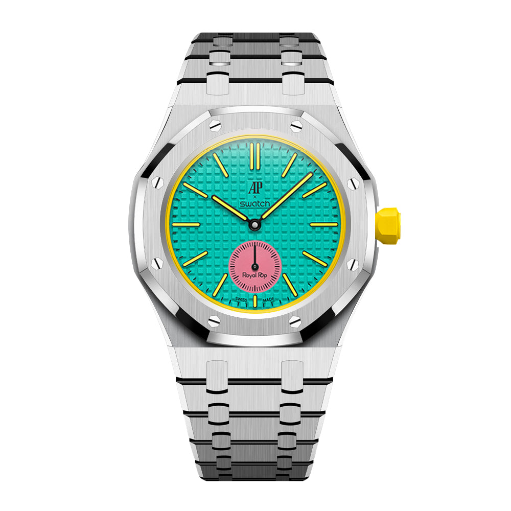 Royal Oak Pop Exclusive Steel Case & Strap Full‑wrap Embedded Watch Band