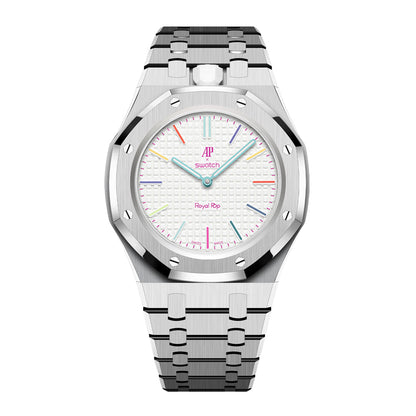 Royal Oak Pop Exclusive Steel Case & Strap Full‑wrap Embedded Watch Band