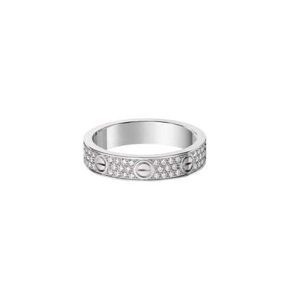 [Lora] LOVE RING 4.0MM DIAMOND PAVED
