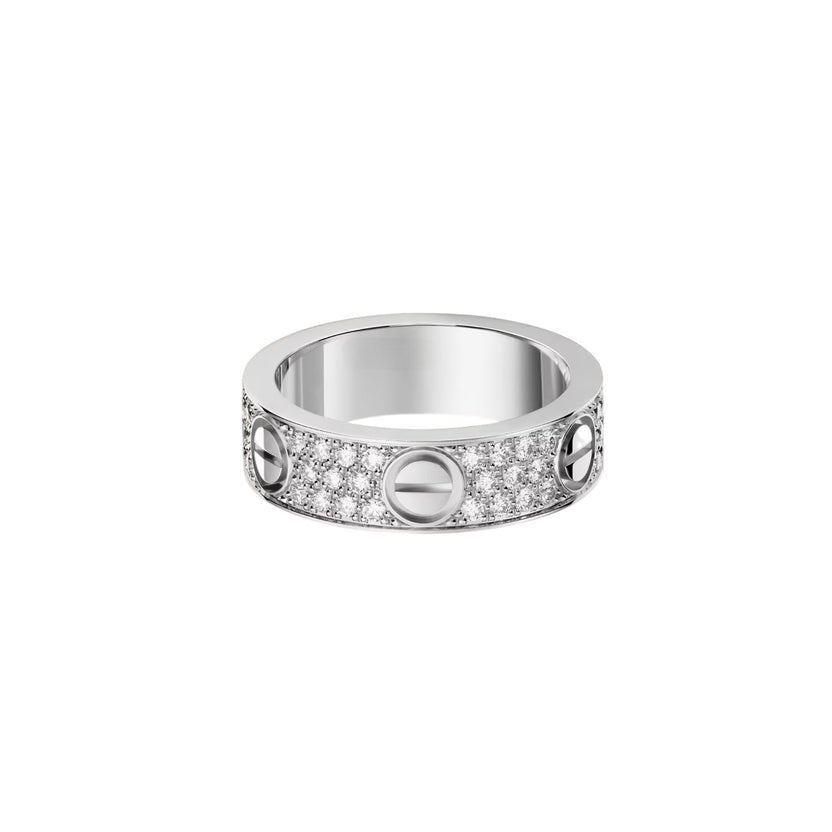 [LORA] LOVE RING 5.5MM DIAMONDS PAVED