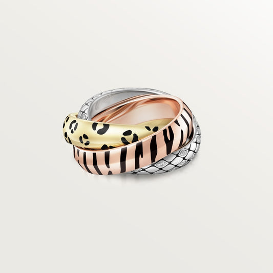 [LUXE] TRINITY  RING LEOPARD PRINT