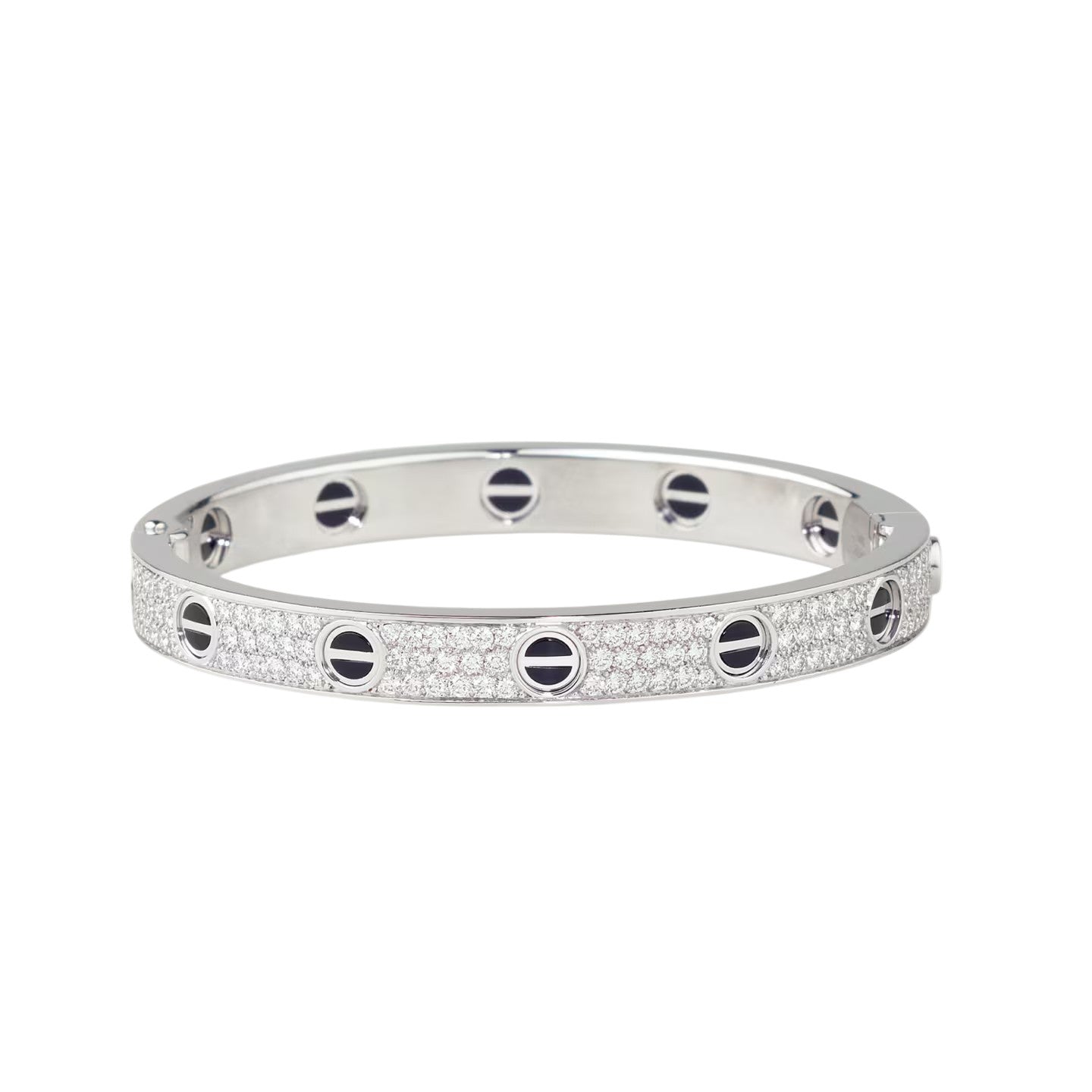 [LORA] LOVE BRACELET 6.1MM DIAMOND-PAVED CERAMIC