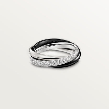 [LORA] TRINITY 3.2MM RING BLACK CERAMIC