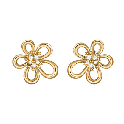 [LORA] FLOWERLACE EARRING 5 DIAMONDS