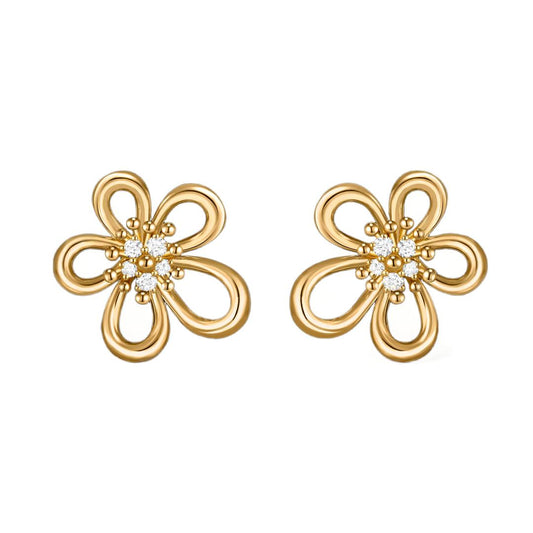[LORA] FLOWERLACE EARRING 5 DIAMONDS