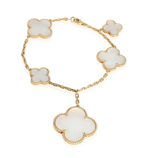 [LORA]MAGIC CLOVER MOP GOLD BRACELET 5 MOTIFS