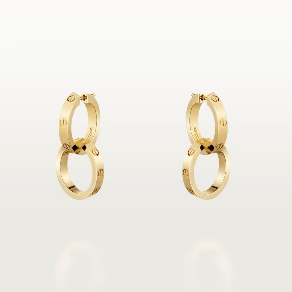 [LORA] LOVE 3.3MM DANGLE EARRINGS